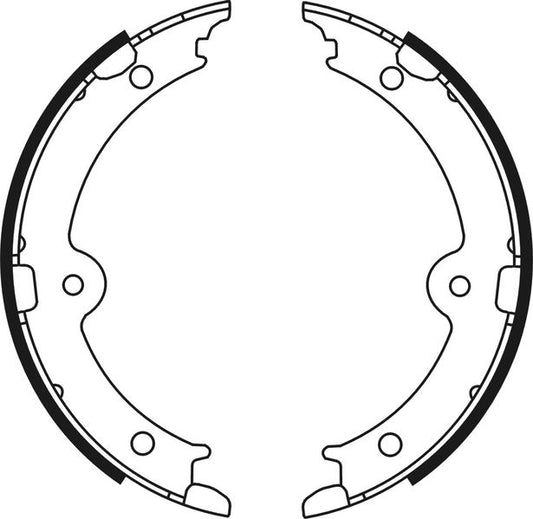 Balatas de freno de estacionamiento ABE C02087ABE para Lexus IS C