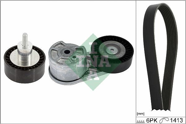 Juego de correa multinervada INA 529 0550 10 para Ford Transit V363