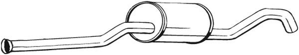 Silenciador central BOSAL 278-193 para Volvo S90 I