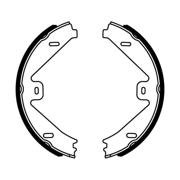 Balatas de freno de estacionamiento ABE CRM014ABE para Mercedes-Benz Clase C (C204) 2011-