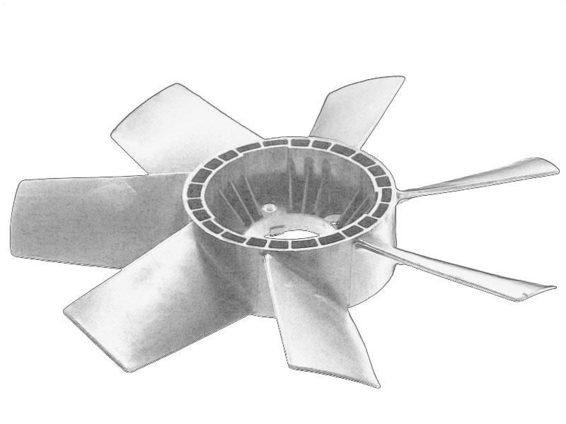 Ventilador de refrigeración de motor OE IVECO 93813264 para Iveco Daily II