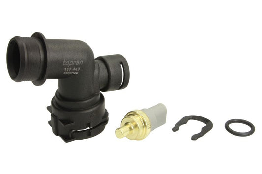 Brida de refrigerante HANS PRIES 117 449 para Volkswagen Golf Sportsvan VII
