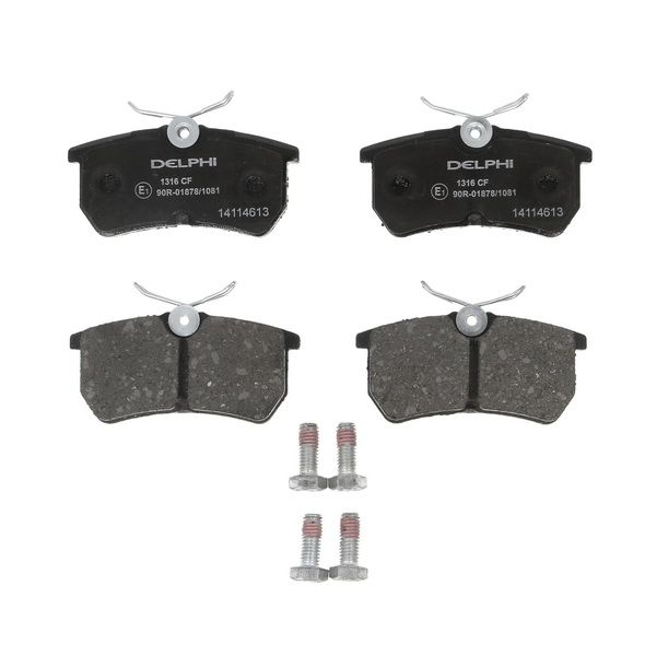 Pastillas de freno de disco DELPHI LP1316 para Ford Fiesta V