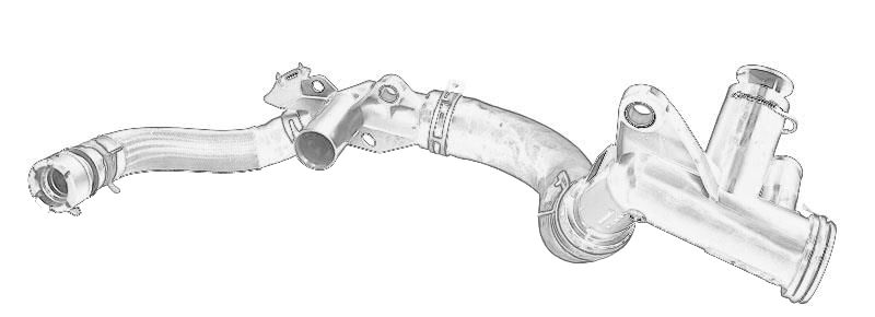 Brida de refrigerante OE PEUGEOT 1336AW para Citroen C3 II
