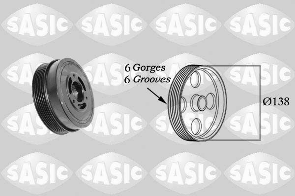 Polea de cigüeñal SASIC 2156082