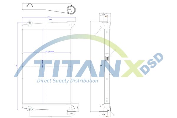 Enfriador de aire de carga (intercooler) TITANX IX609001