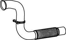 Tubería de escape DINEX 54271 para Mercedes-Benz Atego 2 OM902.915-OM906.954