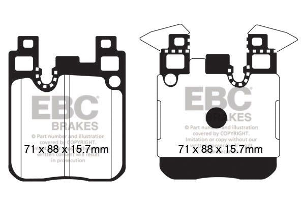 Pastillas de freno de disco EBC BRAKES DP42133R para BMW Serie 1 (F20) 2011-2019