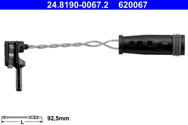 Sensor de desgaste para pastillas de freno ATE 24.8190-0067.2 para Mercedes-Benz Clase A (V177) 2018-