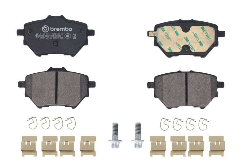 Pastillas de freno de disco BREMBO P 61 122 para Citroen C3 IV