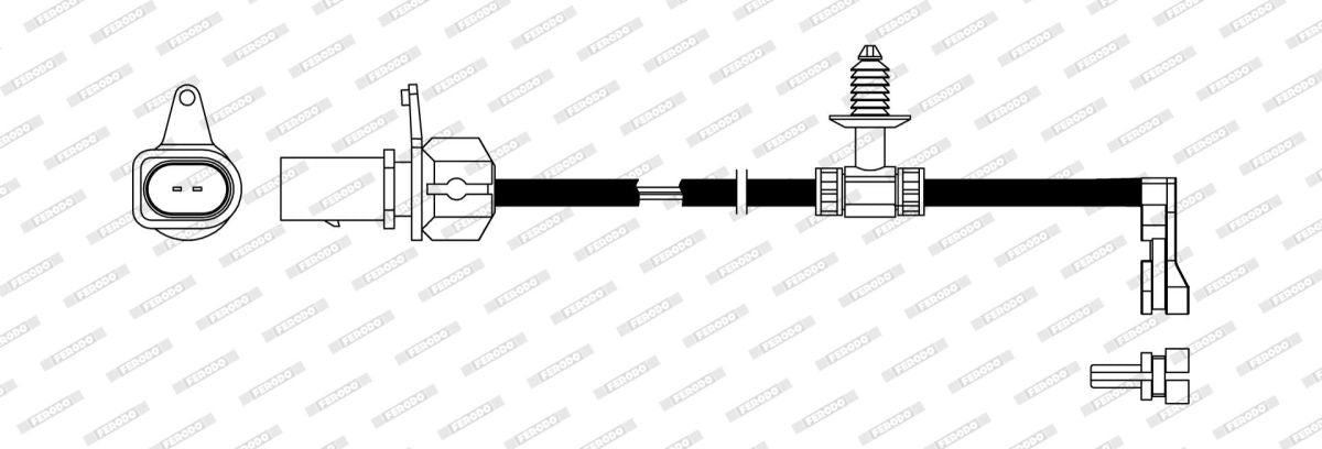 Sensor de desgaste para pastillas de freno FERODO FWI495 para Audi A6 C8