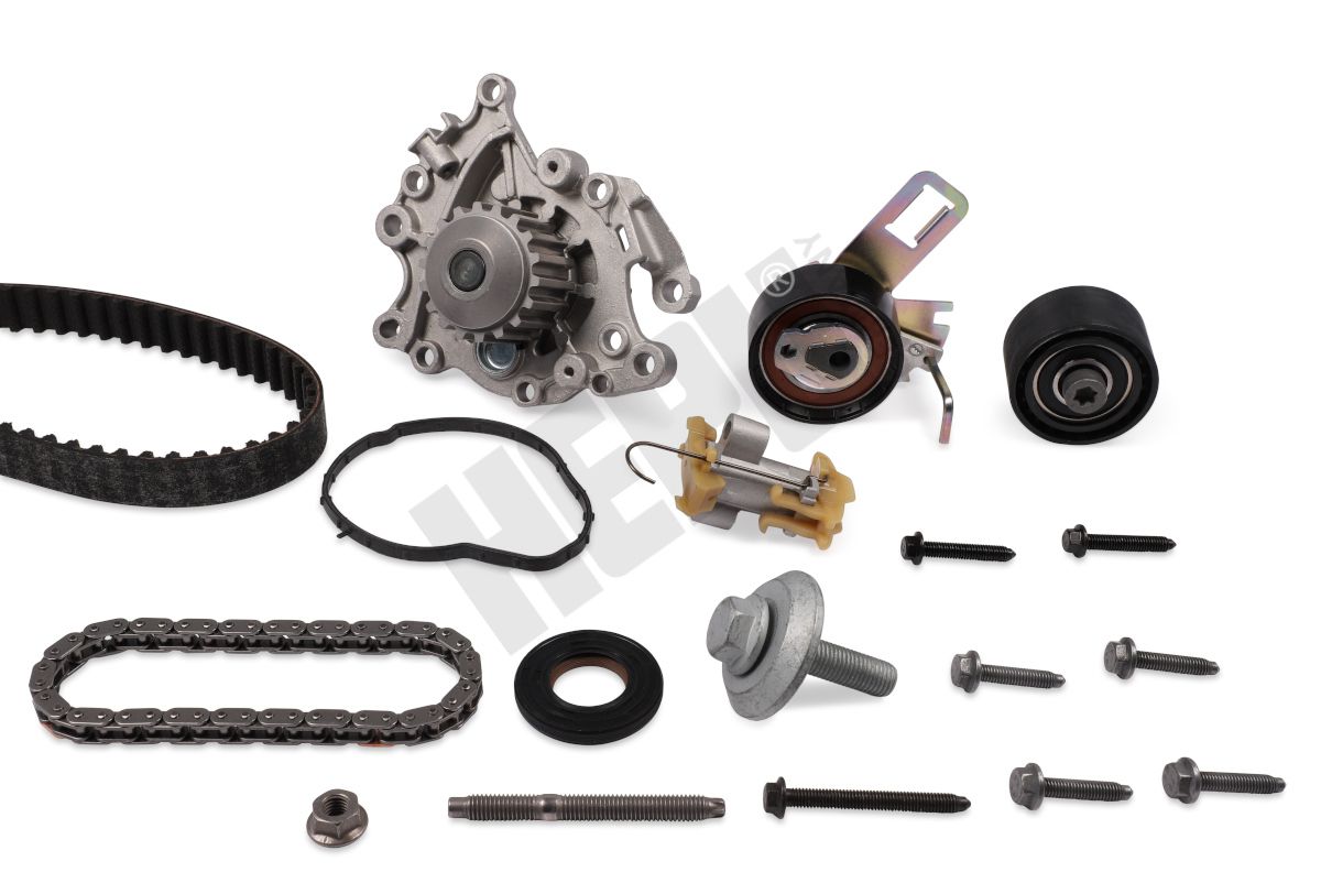 Kit de cadena + kit de correa de distribución + bomba de agua HEPU PK19010-XT1 para Citroen C3 III