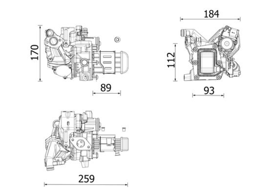 Enfriador EGR MAHLE CE 42 000P para Citroen C4 II