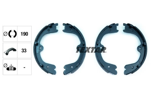 Balatas de freno de estacionamiento TEXTAR 91073100 para Infiniti Q50