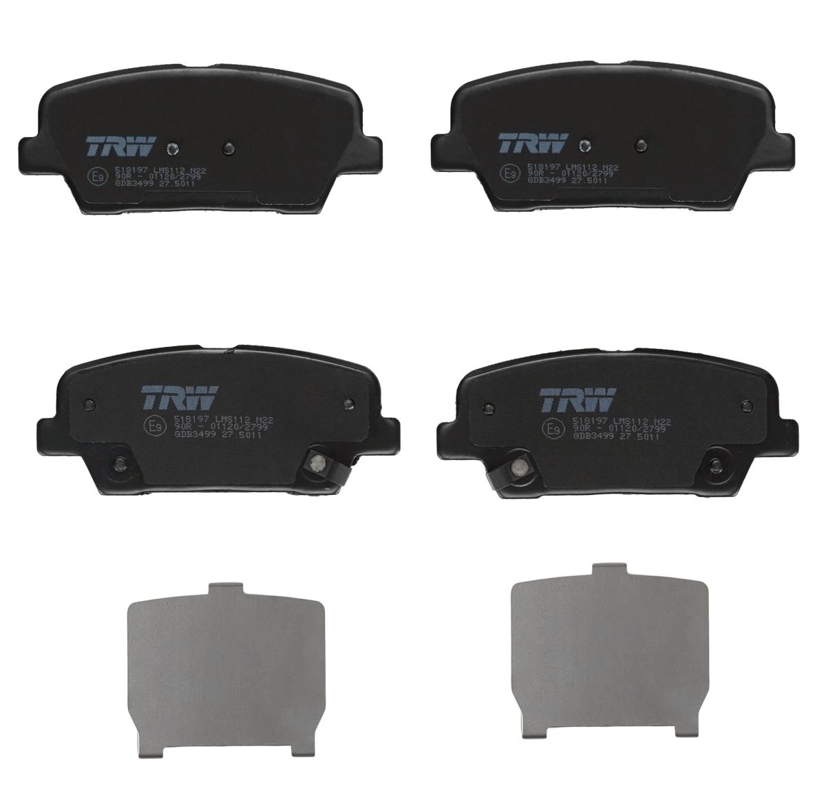 Pastillas de freno de disco TRW GDB3499 para Hyundai Grand Santa FÉ