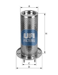 Filtro de aire UFI 27.D08.00 para Caterpillar 416,