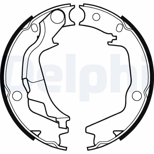 Balatas de freno de estacionamiento DELPHI LS2042 para Hyundai Sonata IV
