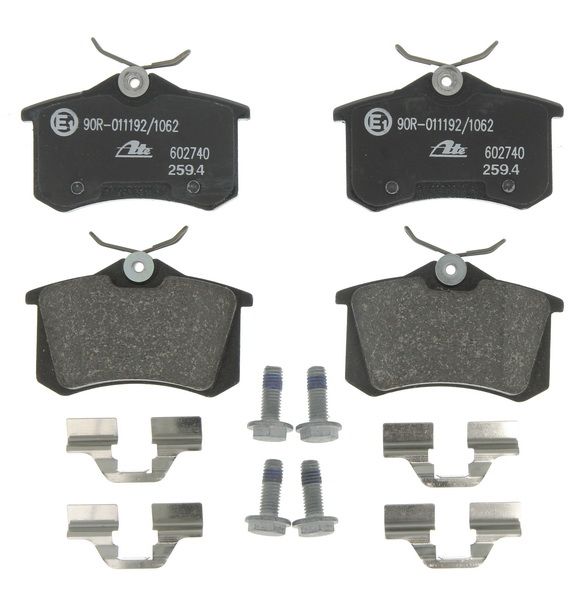 Pastillas de freno de disco ATE 13.0460-2740.2 para Citroen C3 II