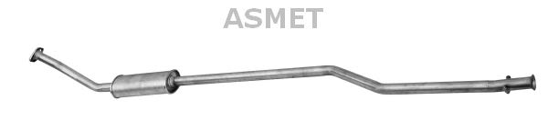 Silenciador central ASMET 09.046 para Citroen Xsara Picasso