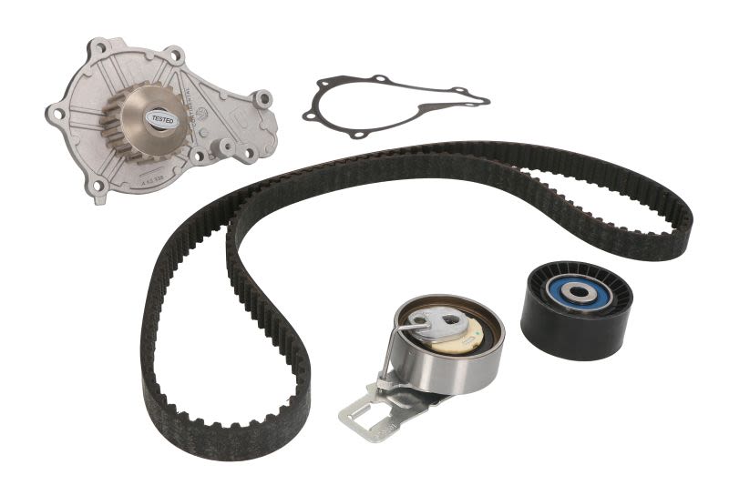 Juego de bomba de agua y correa de distribución/acanalada CONTITECH CT1203WP1 para Citroen C3 II