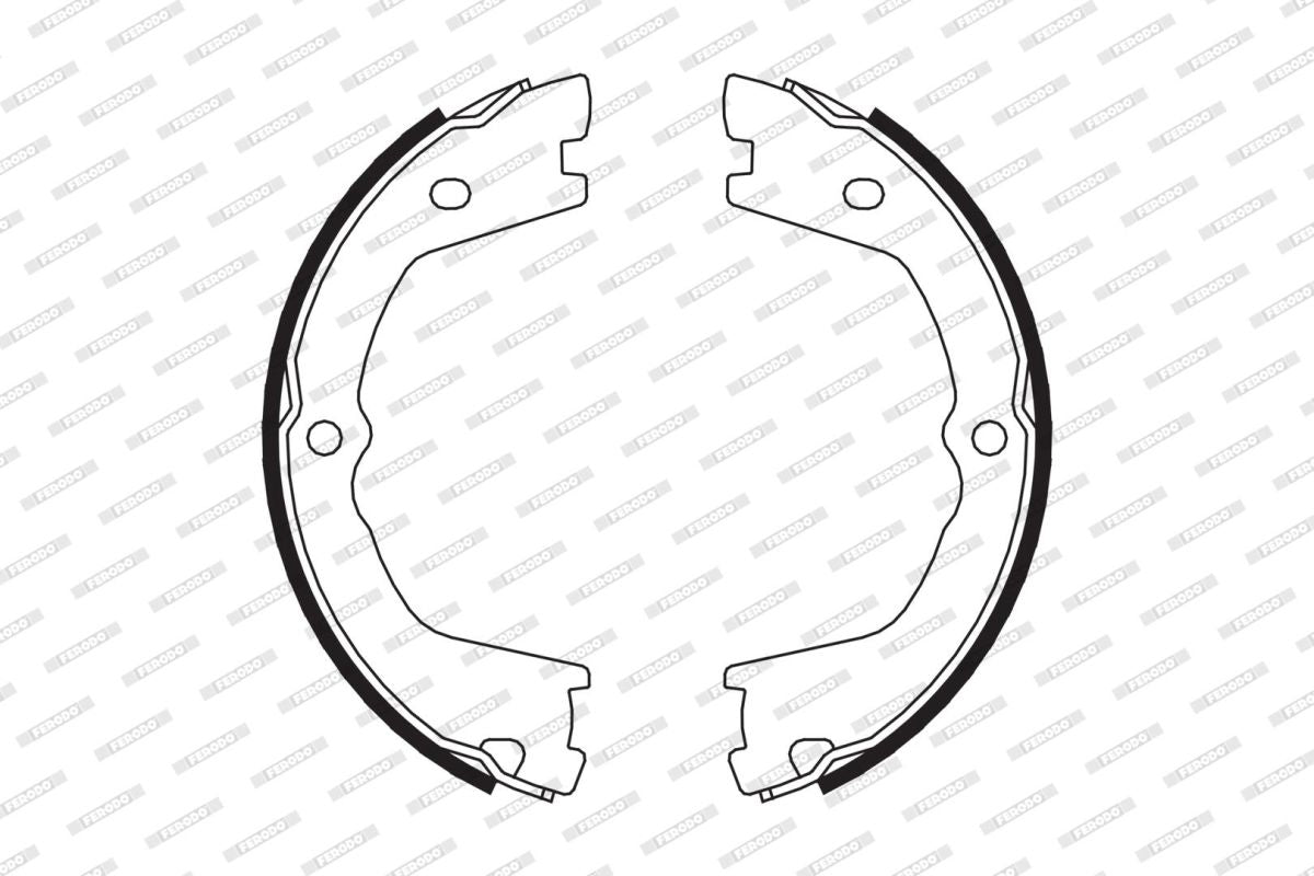 Balatas de freno de estacionamiento FERODO FSB658 para Iveco Daily I