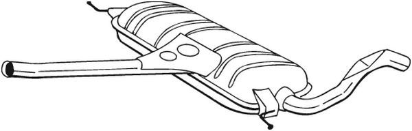Silenciador central BOSAL 282-543 para Audi A6 C5