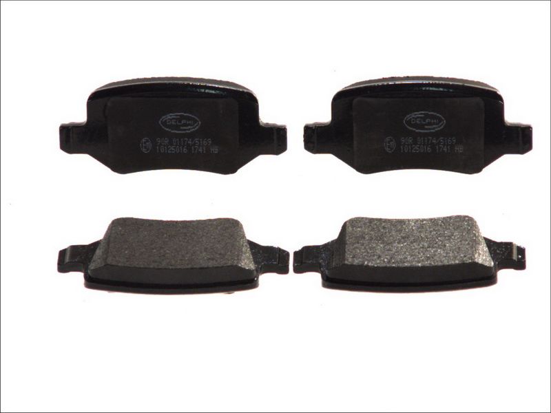 Pastillas de freno de disco DELPHI LP1741 para Mercedes-Benz Clase A (W168) 1997-2004