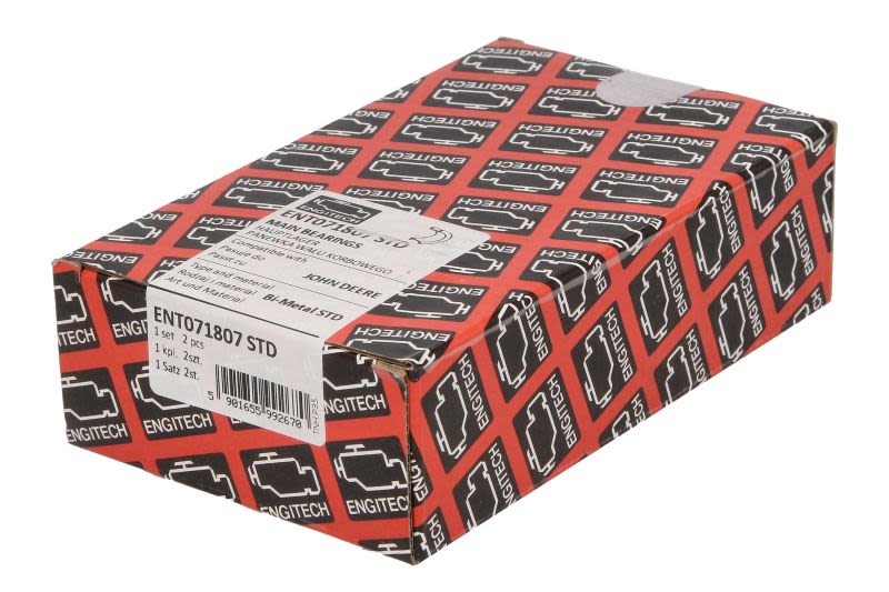 Casquillo de bancada de cigüeñal ENGITECH ENT071807 STD para John Deere 110,