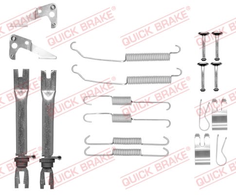 Kit de accesorios de balatas de freno QUICK BRAKE 105-0882S para Ford Fiest