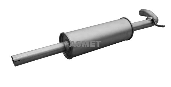 Silenciador central ASMET 21.041 para Skoda Rapid