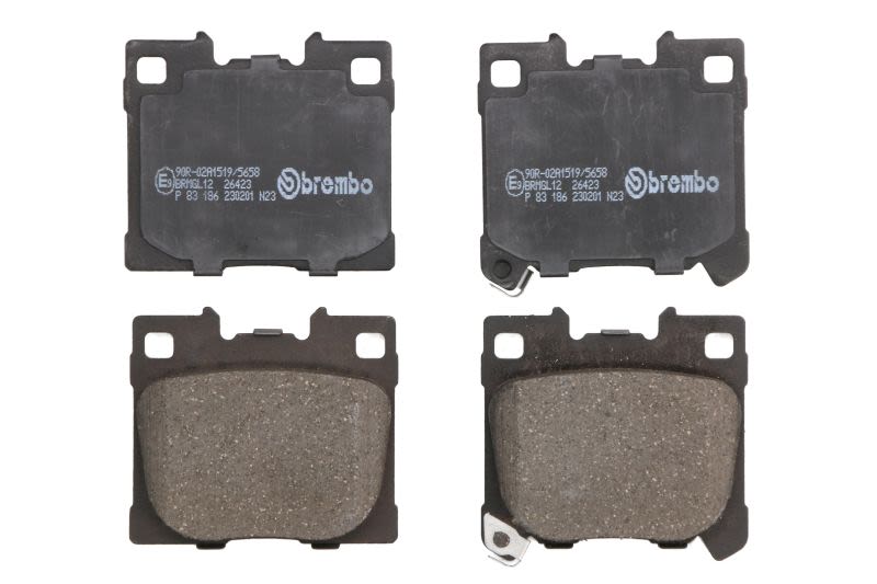 Pastillas de freno de disco BREMBO P 83 186 para Toyota Yaris