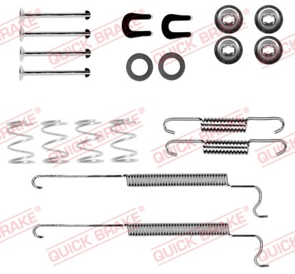 Kit de accesorios de balatas de freno QUICK BRAKE 105-0055 para Chevrolet Cruze