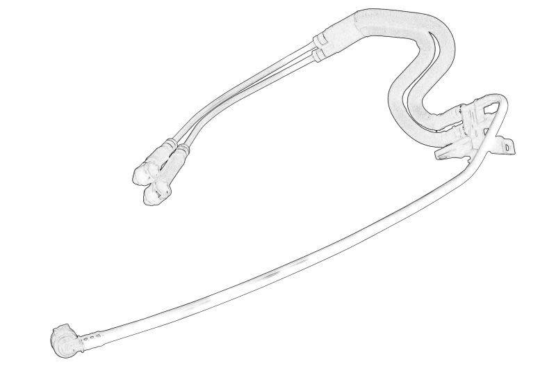 Tubo del sistema de refrigeración OE DB TRUCK 960 500 06 08 para Mercedes-Benz Actros MP4 / MP5