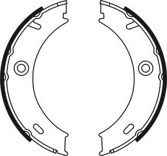Balatas de freno de estacionamiento ABE CRM003ABE para Mercedes-Benz Sprinter 3-T (B903) 1995-2006