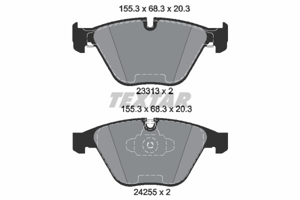 Pastillas de freno de disco TEXTAR 2331301 para BMW Serie 3 (E90) 2004-2011