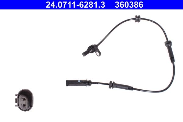Sensor de velocidad de rueda ATE 24.0711-6281.3