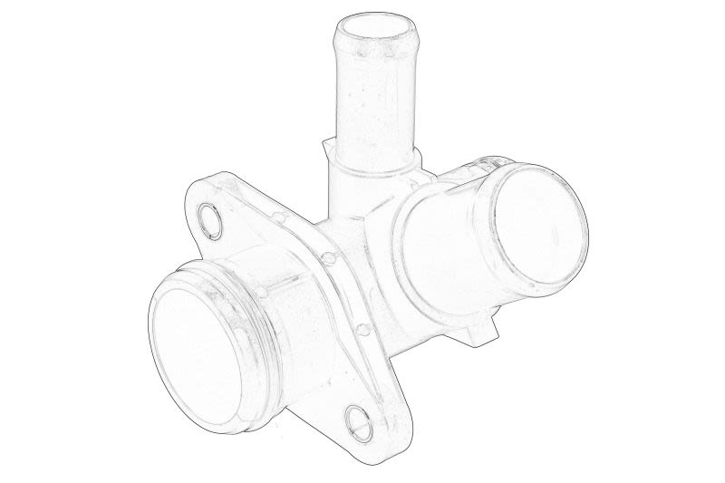Brida de refrigerante OE FORD 2118104 para Ford Fiesta VI