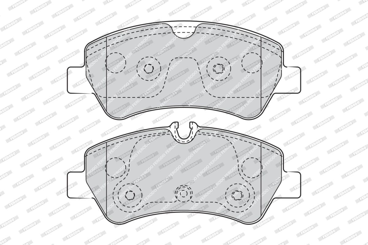 Pastillas de freno de disco FERODO FVR4398 para Ford Transit V363
