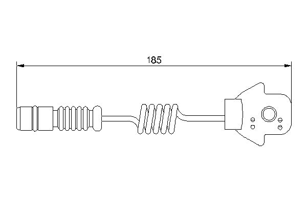 Sensor de desgaste para pastillas de freno BOSCH 1 987 474 963 para Mercedes-Benz M (W163) 1998-2005