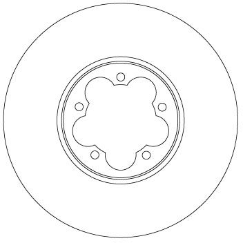 Disco de freno TRW DF6921S para Ford Transit V363