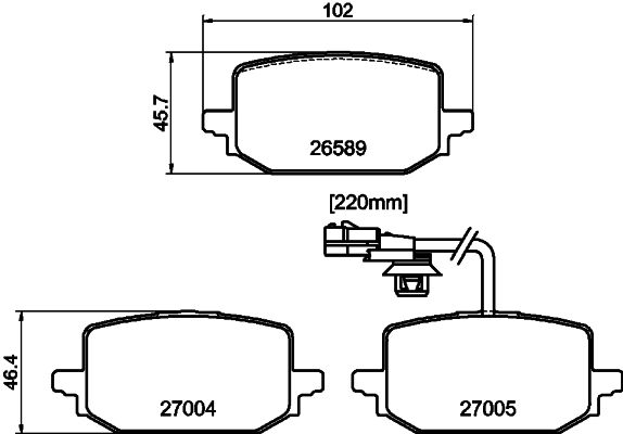 Pastillas de freno de disco TEXTAR 2658902 para Mercedes-Benz T (MPV)