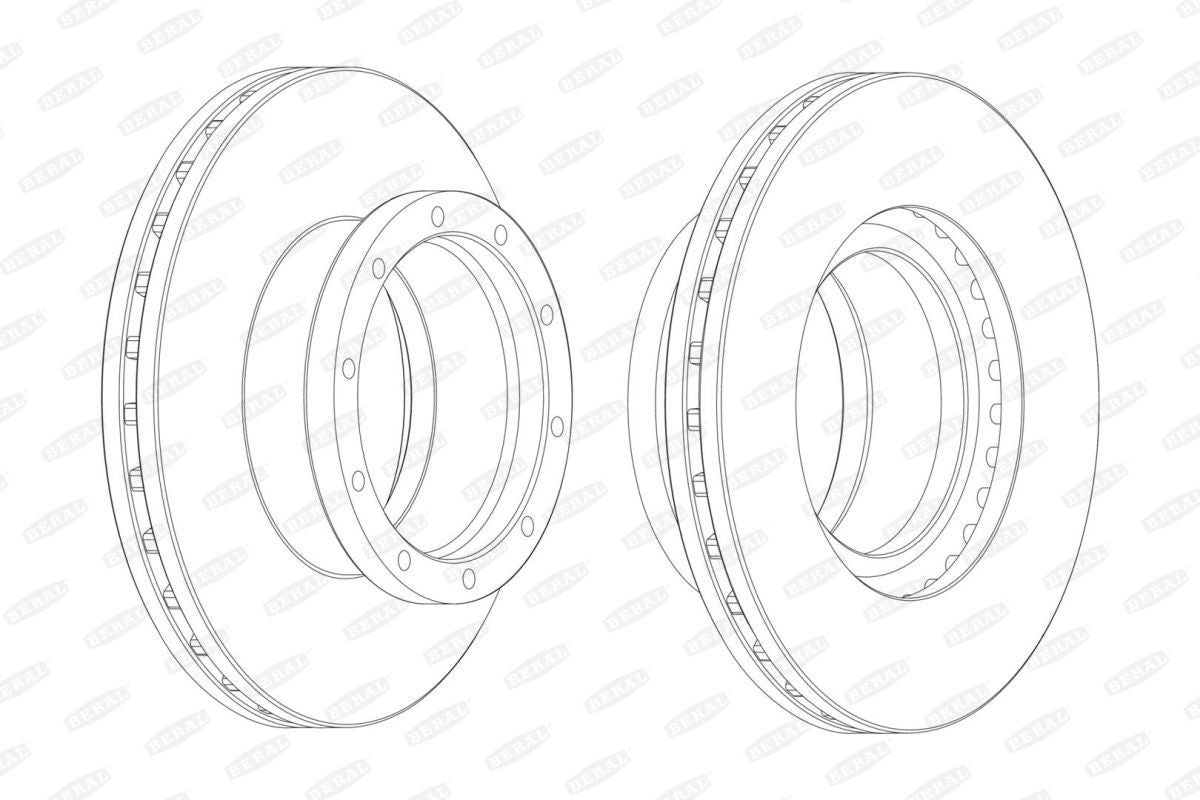 Disco de freno BERAL BCR145A para Mercedes-Benz Atego