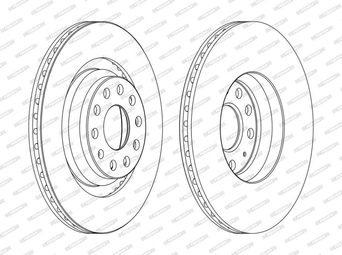 Disco de freno FERODO DDF1503C