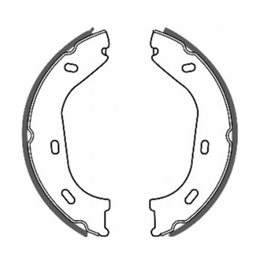 Balatas de freno de estacionamiento ABE CRM000ABE para Mercedes-Benz /8 (W114) 1968-1976