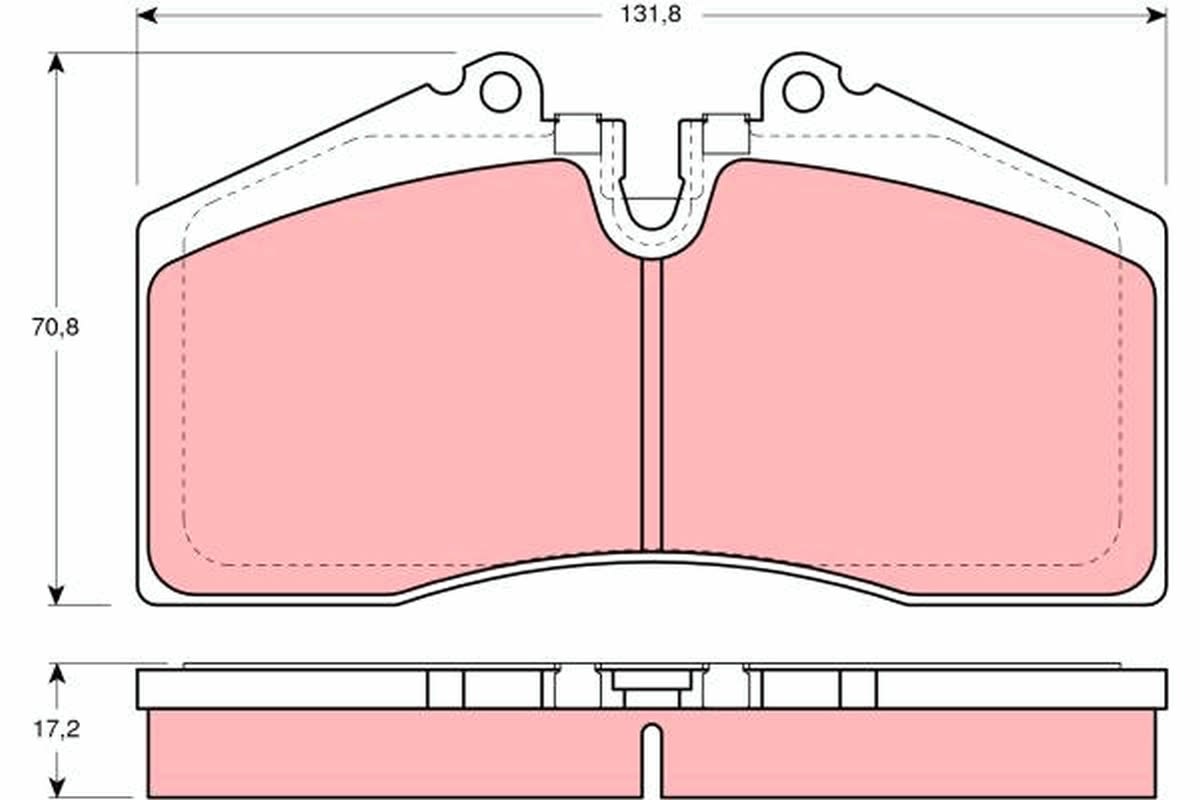 Pastillas de freno de disco TRW GDB966 para Porsche 911