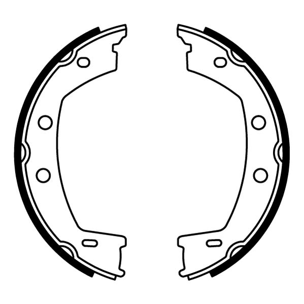 Balatas de freno de estacionamiento ABE CRI001ABE para Land Rover Freelander 2 2.0/2.2D/3.2